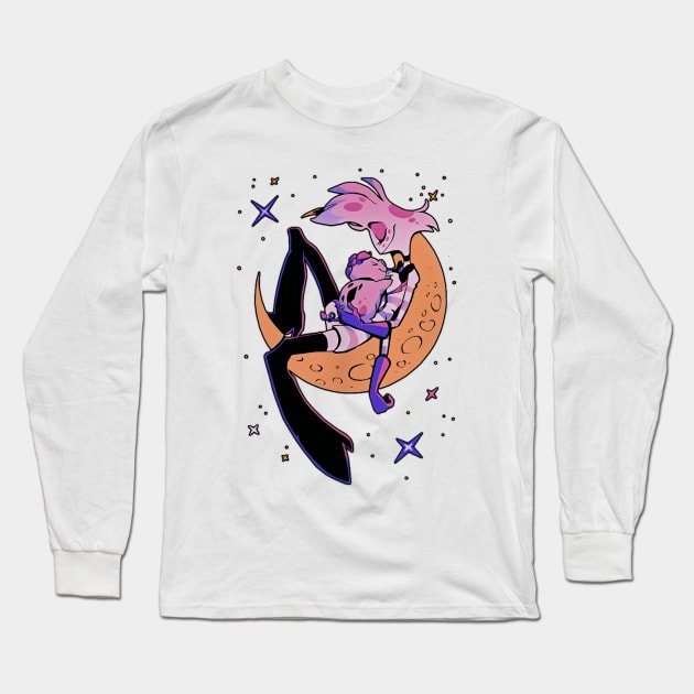 Merch Hotel  vintage Moon Long Sleeve T-Shirt by CatheGioi